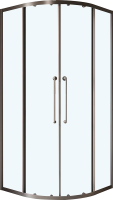 Душевой уголок Cezares Relax RELAX-304-R-2-90-C-GM 90x90, профиль оружейная сталь