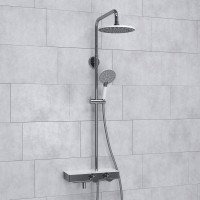 Душевая стойка Wasserkraft Aller A113.067.058.CH Thermo с термостатом, хром
