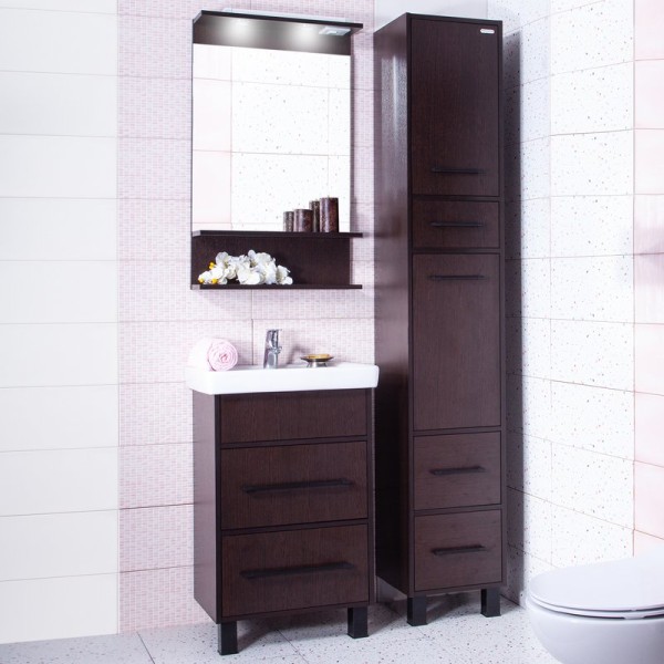 Мебель для ванной комнаты Бриклаер Чили 55 венге С