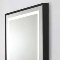 Зеркало BelBagno Kraft 80x120, с подсветкой, с подогревом, черный