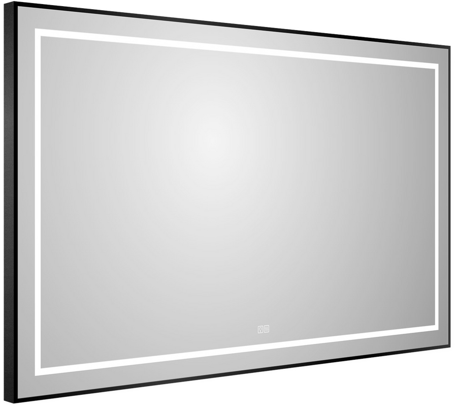 Зеркало BelBagno Kraft 80x120, с подсветкой, с подогревом, черный