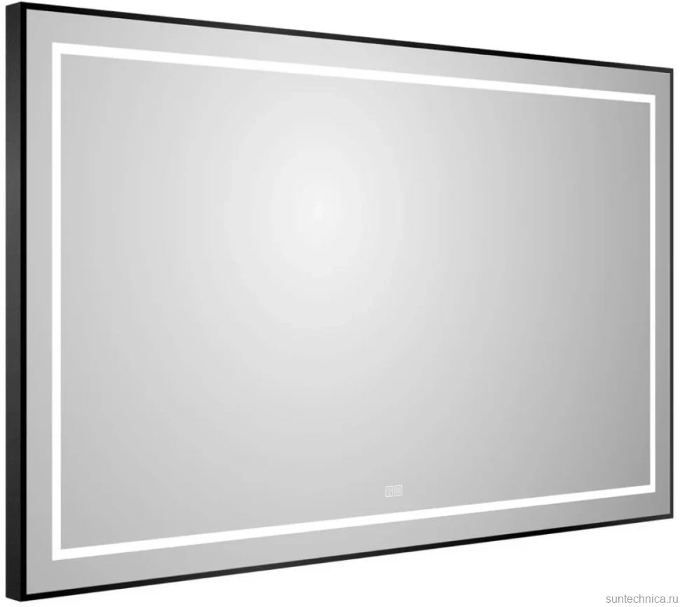 Зеркало BelBagno Kraft 80x120, с подсветкой, с подогревом, черный