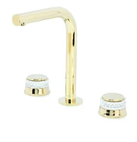 Смеситель для раковины Boheme Aura 152-G-A золото Смеситель для раковины Boheme Aura 152-G-A золото
