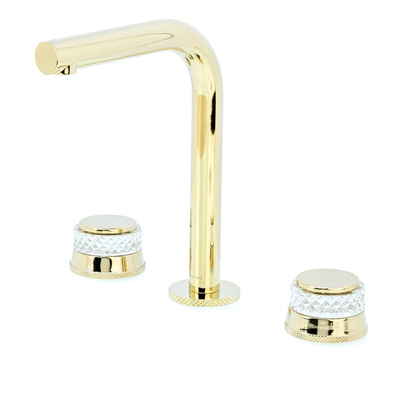 Смеситель для раковины Boheme Aura 152-G-A золото