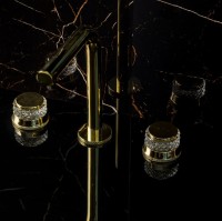 Смеситель для раковины Boheme Aura 152-G-A золото