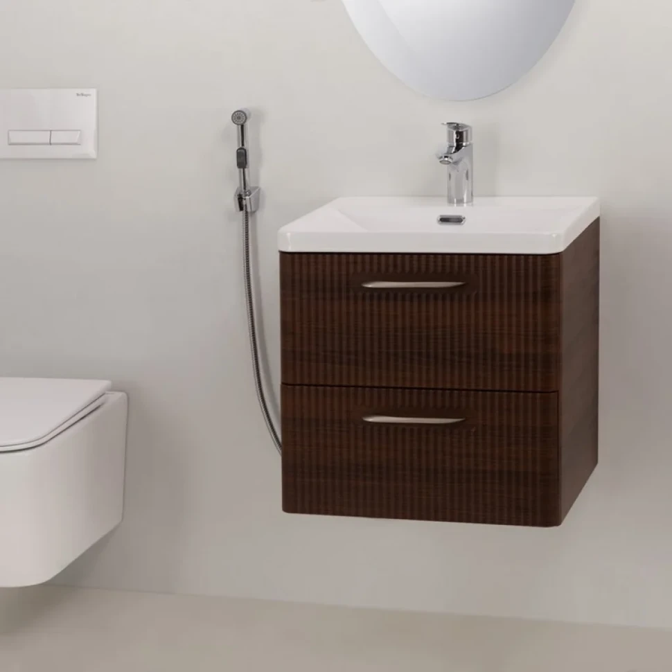 Комплект для раковины BelBagno Due LVM/HGN-CRM-W0 с гигиеническим душем