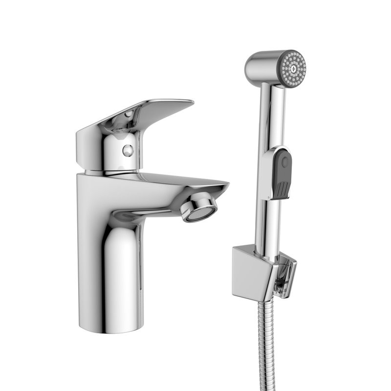 Комплект для раковины BelBagno Due LVM/HGN-CRM-W0 с гигиеническим душем