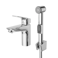 Комплект для раковины BelBagno Due LVM/HGN-CRM-W0 с гигиеническим душем
