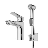 Комплект для раковины BelBagno Due LVM/HGN-CRM-W0 с гигиеническим душем Комплект для раковины BelBagno Due LVM/HGN-CRM-W0 с гигиеническим душем