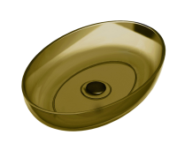 Накладная раковина Abber Kristall AT2801Vesuvian 60 оливковая, овальная
