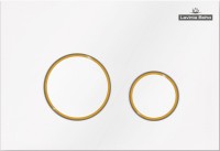 Комплект Lavinia Boho Унитаз подвесной Bell Pro Rimless 3301101R + Крышка-сиденье Bell Pro 33290100 с микролифтом + Инсталляция RelFix 38010010 + Кнопка RelFix 38050804 белая, золотой глянец + Дозатор RelFix 38040010
