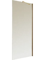 Душевая перегородка Maybahglass MGD-680-5ш 109 см, профиль золото, стекло сатин