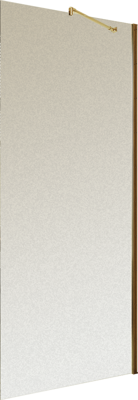 Душевая перегородка Maybahglass MGD-680-5ш 109 см, профиль золото, стекло сатин