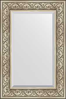 Зеркало Evoform Exclusive BY 3424 60x90 см барокко серебро