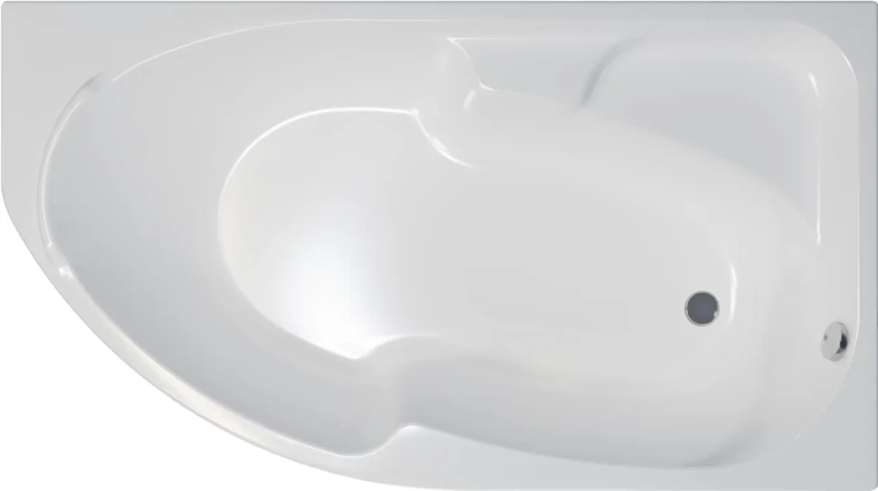 Акриловая ванна Triton София R 170x95 см, угловая, правая, пристенная, белая, асимметричная, с каркасом