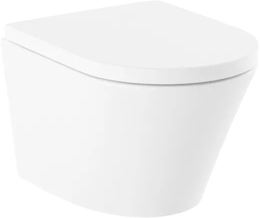 Комплект Lavinia Boho Унитаз подвесной Biore Rimless 3304102R + Крышка-сиденье Biore 33290410 с микролифтом + Инсталляция RelFix 38010010 + Кнопка RelFix 380502MB матовая черная, хром + Дозатор RelFix 38040010