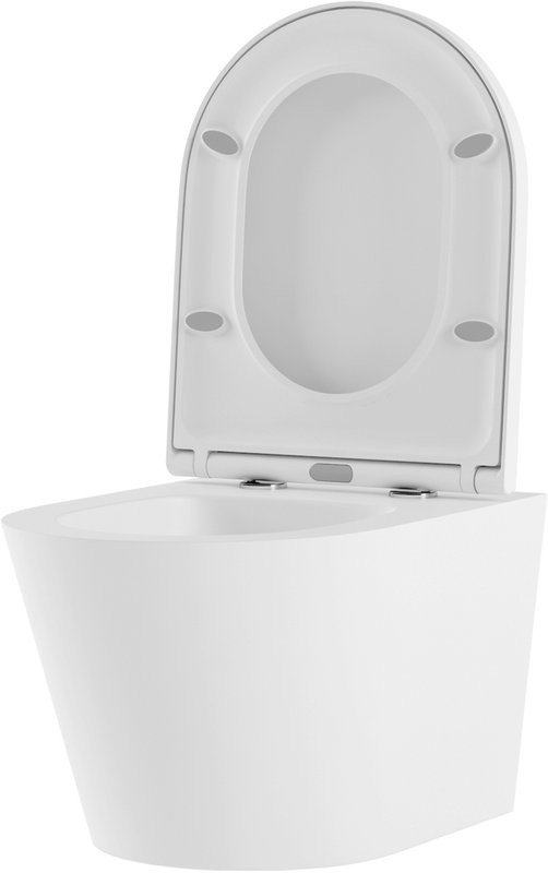 Комплект Lavinia Boho Унитаз подвесной Biore Rimless 3304102R + Крышка-сиденье Biore 33290410 с микролифтом + Инсталляция RelFix 38010010 + Кнопка RelFix 380502MB матовая черная, хром + Дозатор RelFix 38040010