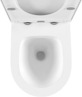 Комплект Lavinia Boho Унитаз подвесной Biore Rimless 3304102R + Крышка-сиденье Biore 33290410 с микролифтом + Инсталляция RelFix 38010010 + Кнопка RelFix 380502MB матовая черная, хром + Дозатор RelFix 38040010