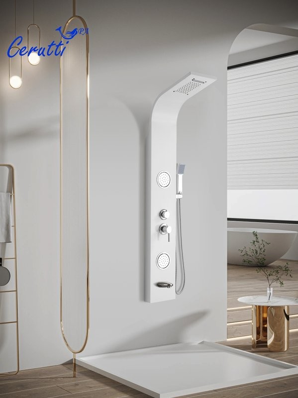 Душевая панель Ceruttispa Twin W CT9985 матовая белая