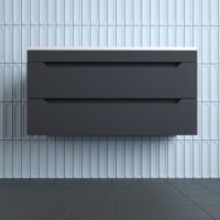 Тумба под раковину без столешницы Style Line Остин 100 подвесная, графит эмаль plus