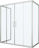 Душевой уголок Kubele DE019 R4U-CLN-MT 140х90 см, профиль матовый хром