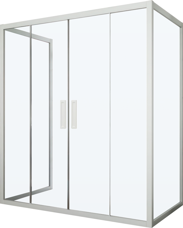 Душевой уголок Kubele DE019 R4U-CLN-MT 140х90 см, профиль матовый хром