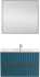 Тумба с раковиной Art&Max Elegant 90 аквамарин