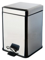 Мусорное ведро Colombo Design Black&White B9210.CR хром Мусорное ведро Colombo Design Black&White B9210.CR хром