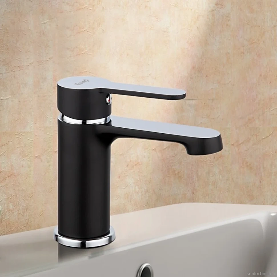 Смеситель для раковины Frap H42 F1042 черный, хром