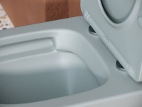 Комплект Унитаз подвесной Ceramicanova Balearica Rimless CN6000MH антрацит матовый + Инсталляция STWORKI + Кнопка 230823 хром матовый