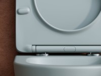 Комплект Унитаз подвесной Ceramicanova Balearica Rimless CN6000MH антрацит матовый + Инсталляция STWORKI + Кнопка 230823 хром матовый