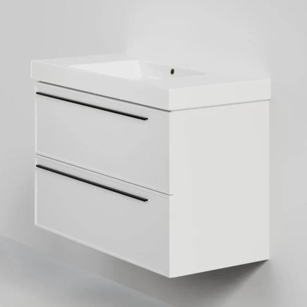 Тумба с раковиной La Fenice Elba Twin 100 подвесная, bianca, раковина Cubo 100