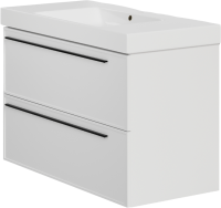 Тумба с раковиной La Fenice Elba Twin 100 подвесная, bianca, раковина Cubo 100