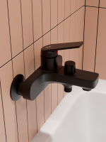 Смеситель для ванны с душем РМС PL7 PL7BL-009E черный