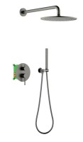 Душевой комплект Timo Saona SX-2369/18SM С ВНУТРЕННЕЙ ЧАСТЬЮ, черное золото