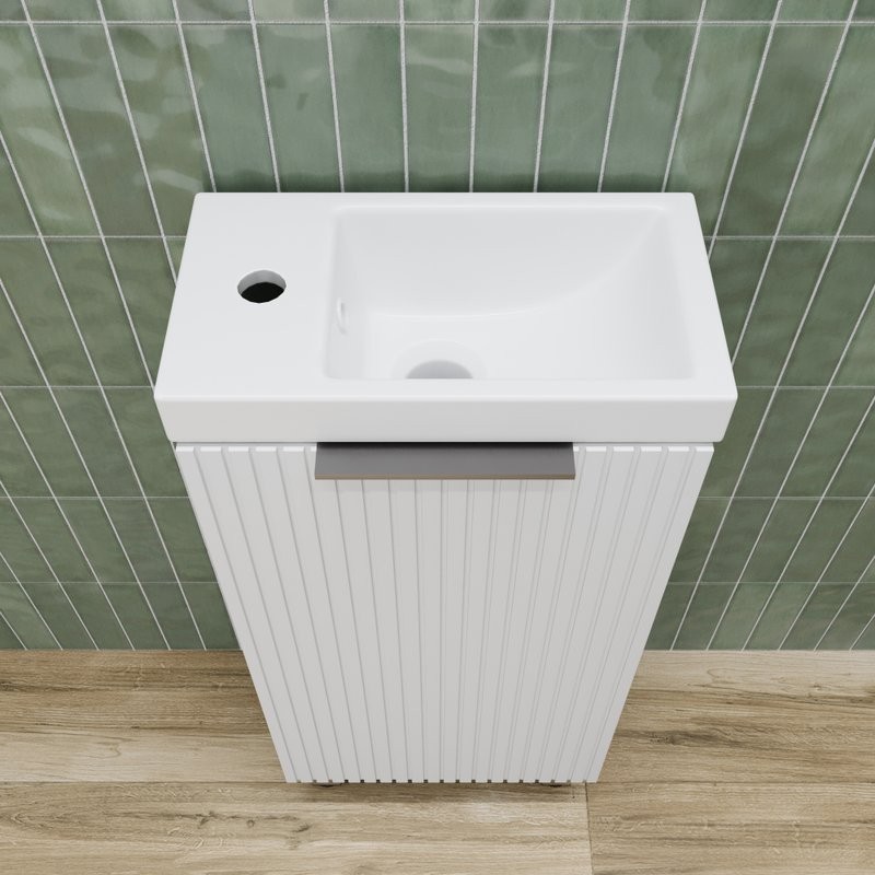 Тумба под раковину без столешницы Style Line Соло 40 белая