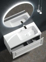 Тумба с раковиной Sancos Very 100 R bianco