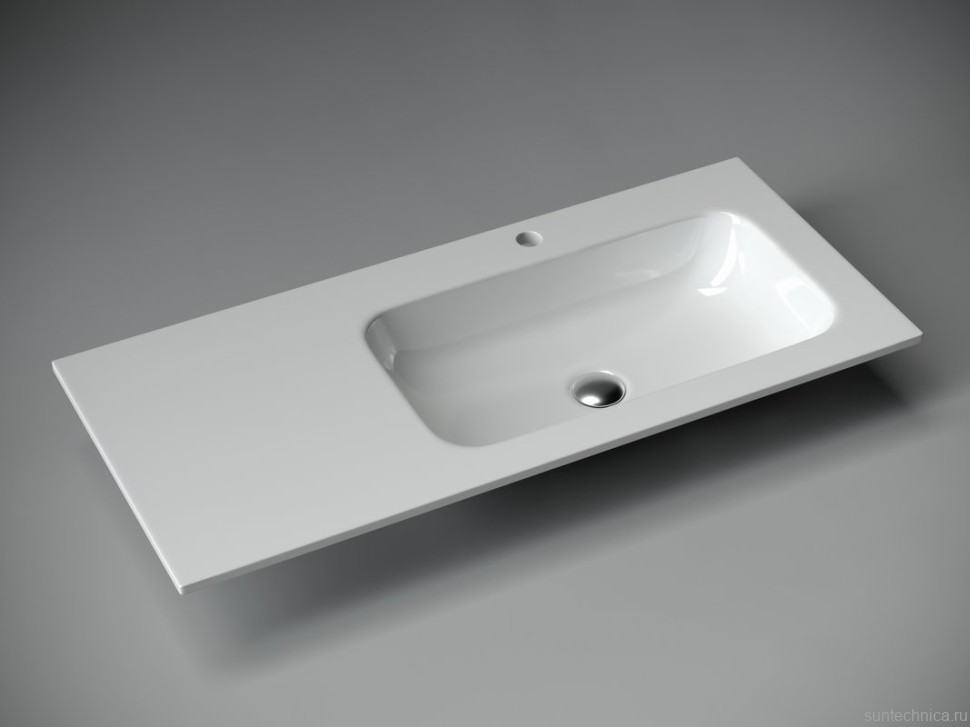 Тумба с раковиной Sancos Very 100 R bianco