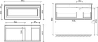 Тумба с раковиной Sancos Very 100 R bianco