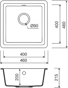 Мойка кухонная IDDIS Tanto TU2P461i87