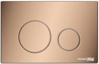 Кнопка смыва для унитаза Wasserkraft RG02 АБС-пластик, цвет розовое золото