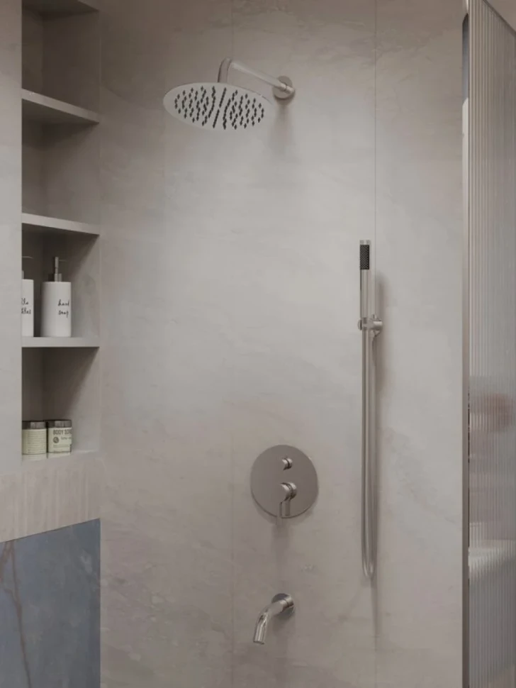 Душевой комплект Vincea Villa VSFW-1VL3CH С ВНУТРЕННЕЙ ЧАСТЬЮ, хром