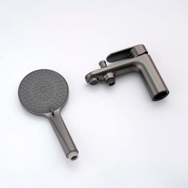 Смеситель на борт ванны AQUATEK Ника AQ1844BGM оружейная сталь