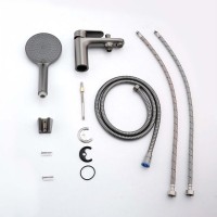 Смеситель на борт ванны AQUATEK Ника AQ1844BGM оружейная сталь