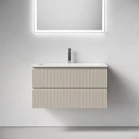Мебель для ванной комнаты Sancos Snob R 90 подвесная, beige soft, раковина СN7019