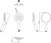 Душевая лейка Bravat P70144CP-RUS хром Душевая лейка Bravat P70144CP-RUS хром