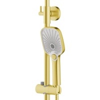 Душевая стойка AZARIO Alanti AZ-K2332-1MG золото матовое Душевая стойка AZARIO Alanti AZ-K2332-1MG золото матовое