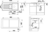 Мойка кухонная Blanco Zia 6S 515072 кофе