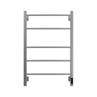 Полотенцесушитель электрический Grota Costa 530х800 NM EL 80x55 см, подключение справа, слева, скрытое подключение справа, матовый хром, лесенка