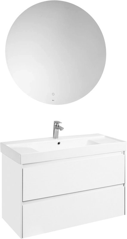 Тумба с раковиной Roca Ona 100 белая матовая